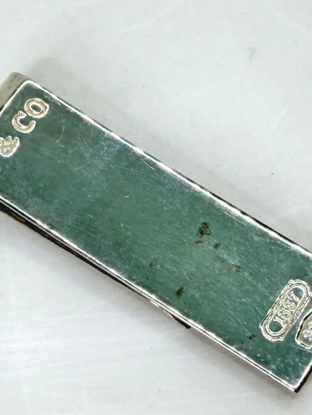 Vintage Tiffany & Co 1837 Sterling Silver Money Clip 925 23.2g with pouch SS494